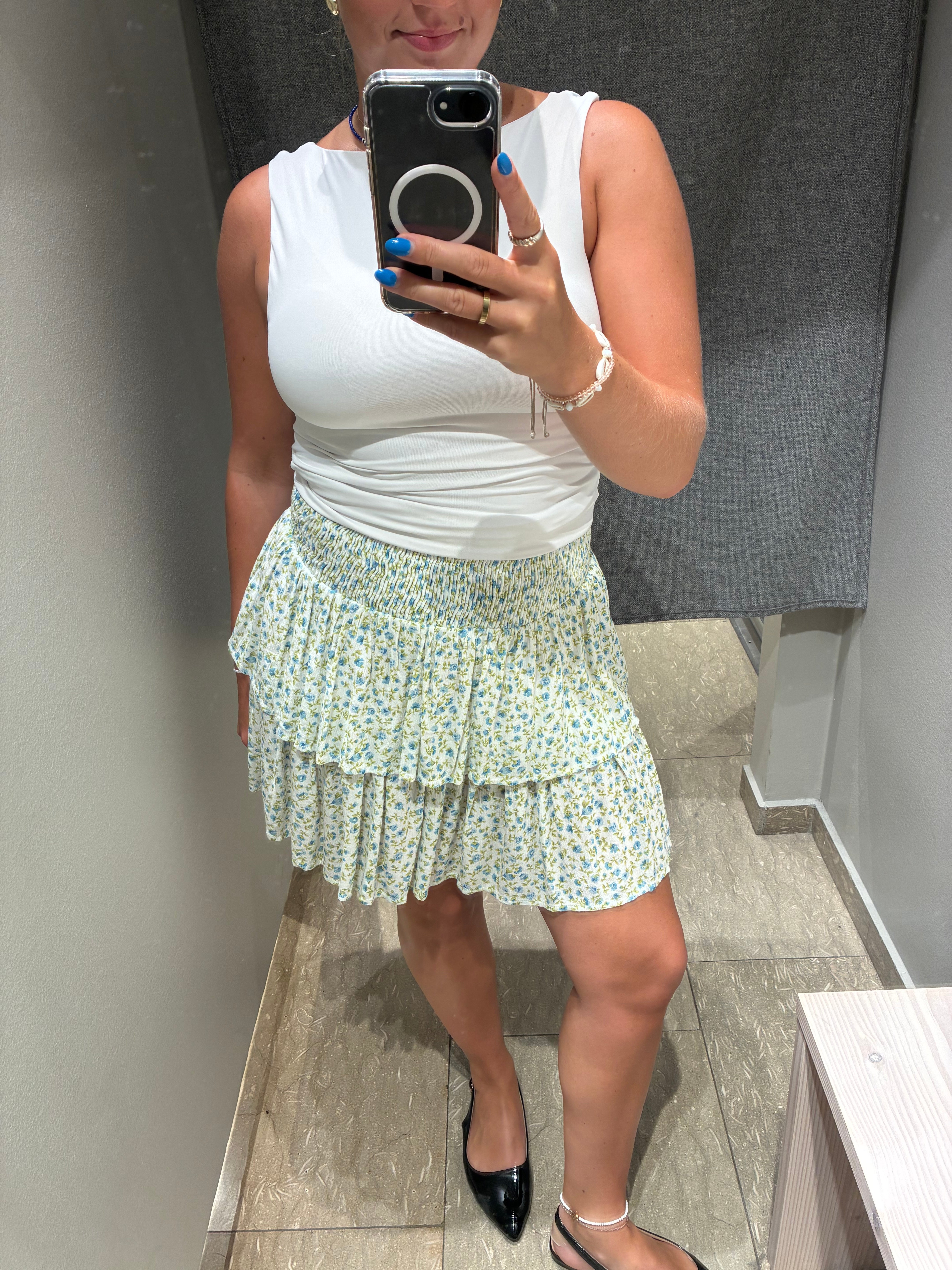 VIGREIS Short Skirt - Cendre Blue